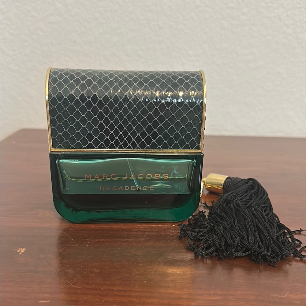 Marc Jacobs Green and Gold Perfume with Tassel